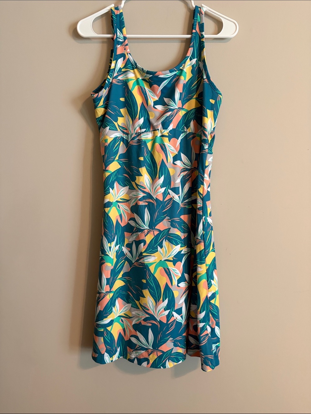 Columbia Teal Tropical Floral PFG Freezer Sundress